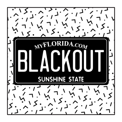 Florida Custom Blackout Plate
