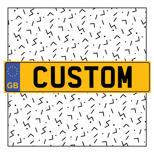 United Kingdom Custom License Plate
