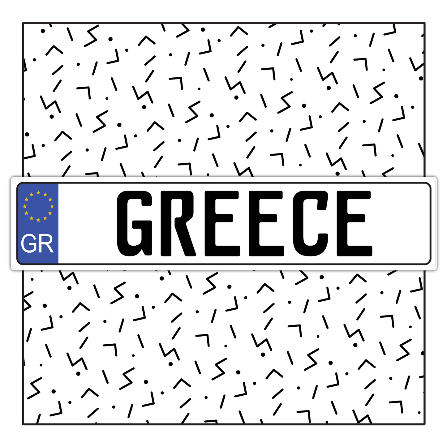 Greece Custom License Plate