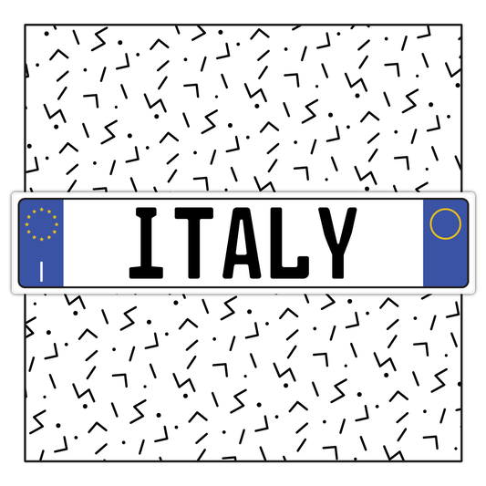 Italy Custom License Plate