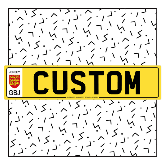 Jersey Custom License Plate