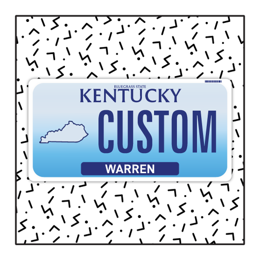 Kentucky Custom License Plate