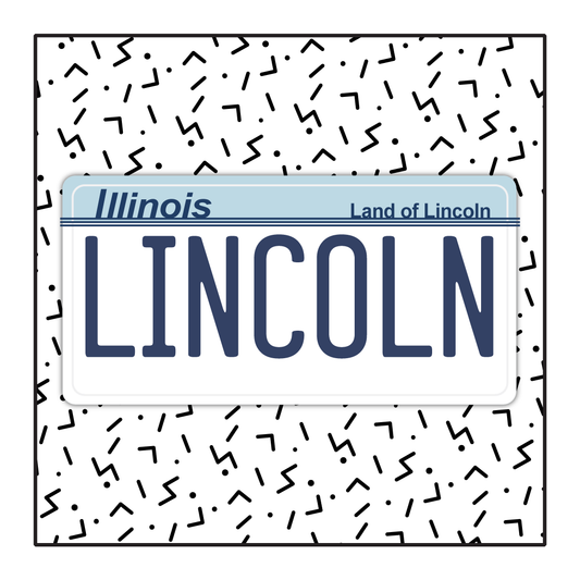 Illinois Vintage License Plate (83-96)