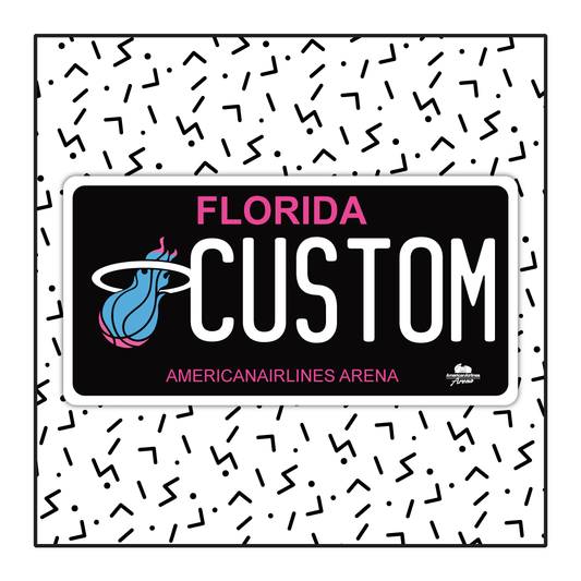 Florida Miami Heat Custom License Plate