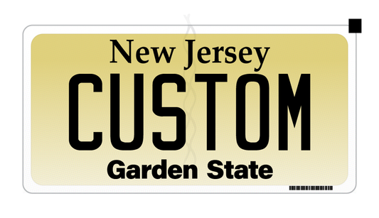 New Jersey Custom License Plate