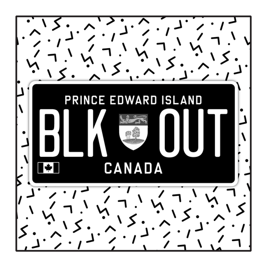 PEI Custom Blackout Plate