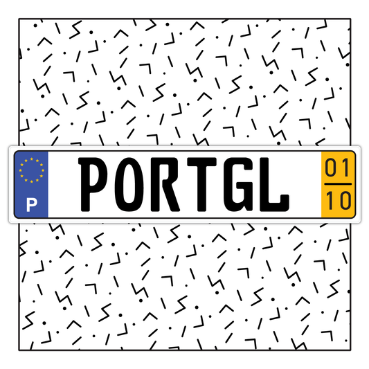 Portugal Custom License Plate
