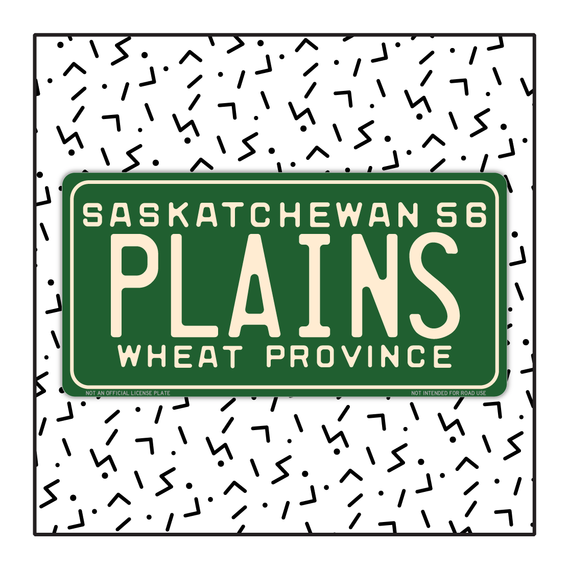 Saskatchewan Custom Vintage License Plate (1956)
