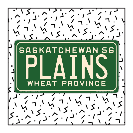 Saskatchewan Custom Vintage License Plate (1956)