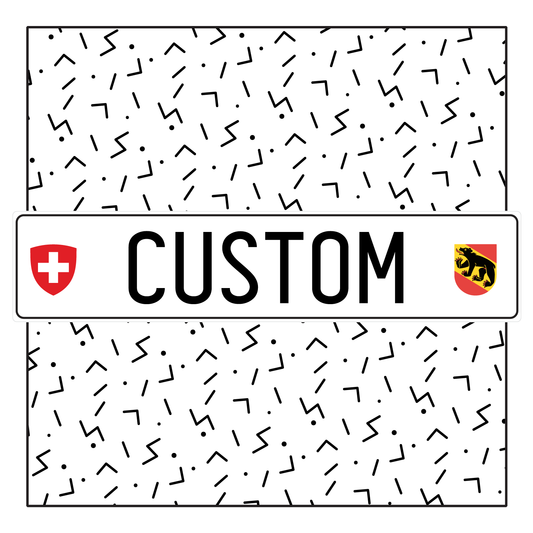 Switzerland Custom License Plate
