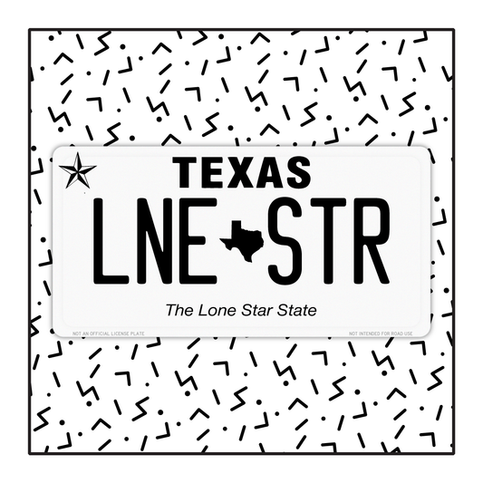 Texas Custom License Plate (2012-Current)