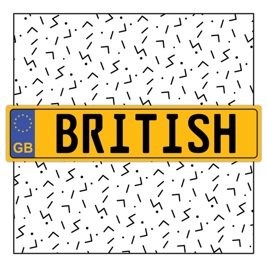 United Kingdom Custom License Plate