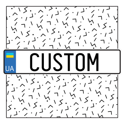 Ukraine Custom License Plate