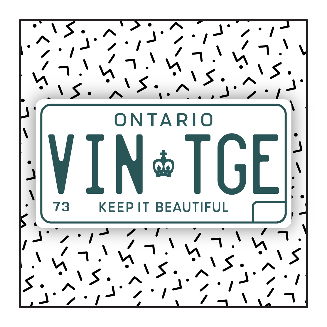 Ontario Vintage Custom License Plate (1973-1977)