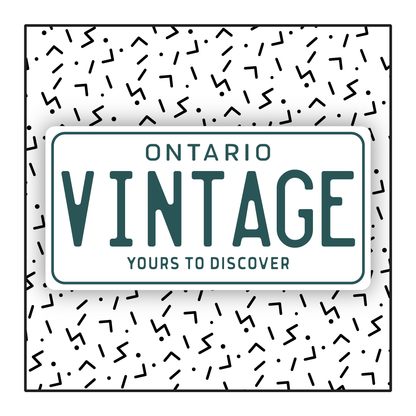 Ontario Vintage Custom License Plate (1983-1993)