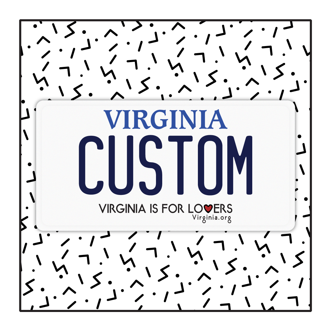 Virginia Custom License Plate