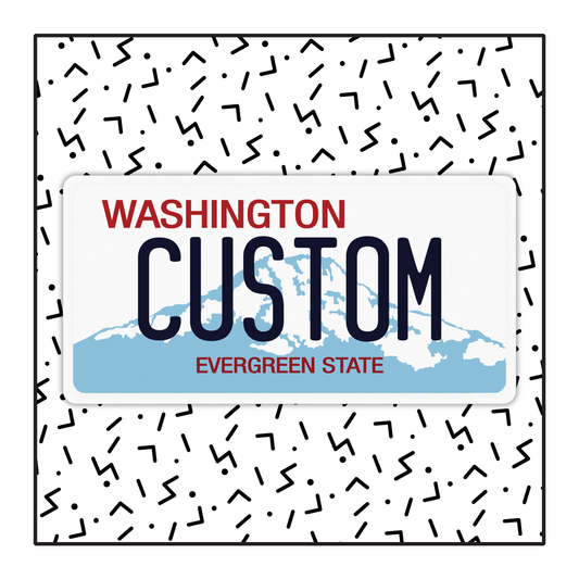 Washington Custom License Plate
