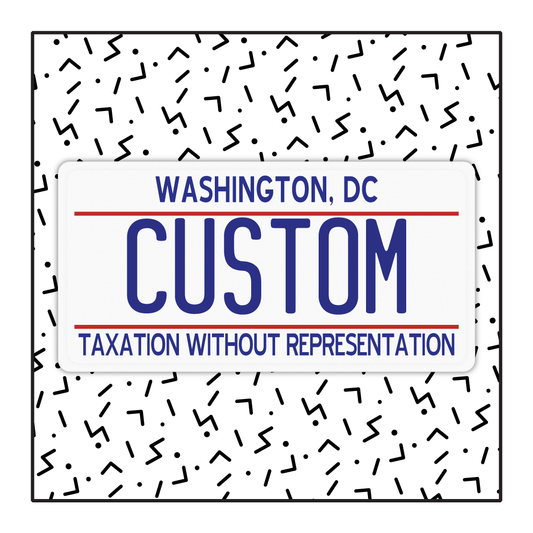 Washington DC Custom License Plate