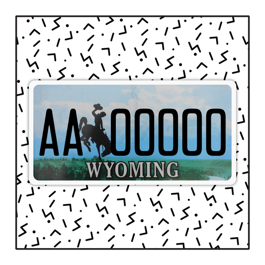Wyoming Custom License Plate